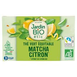 Thé vert Equitable Matcha Citron - bio - JARDIN BIO