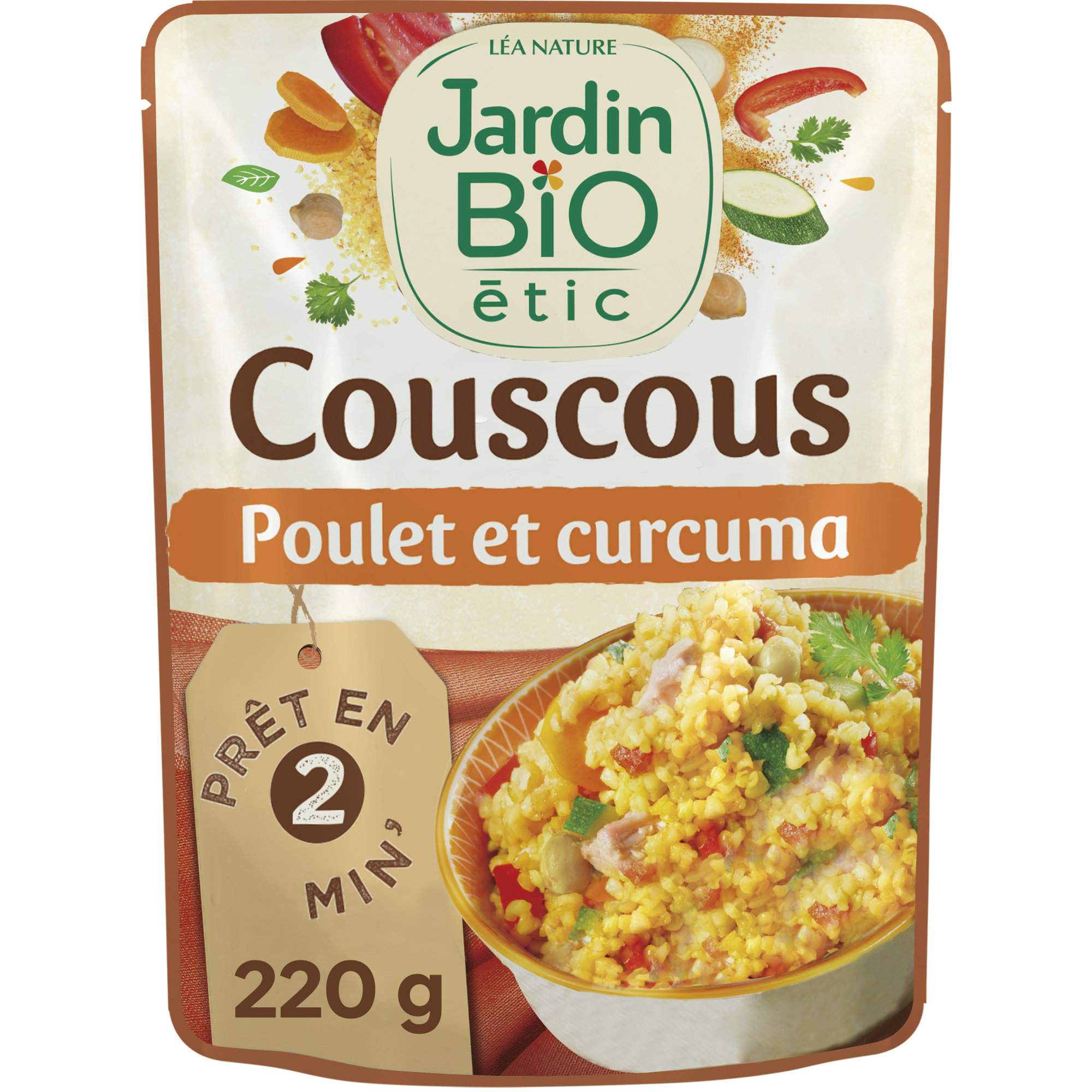 Couscous poulet et curcuma - bio - JARDIN BIO