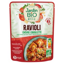 Ravioli chèvre et ciboulette - bio - JARDIN BIO
