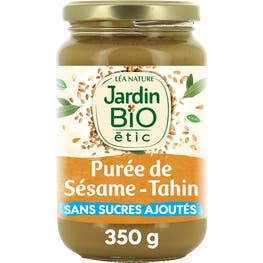 Purée de sésame bio tahin - 100% sésame - JARDIN BIO