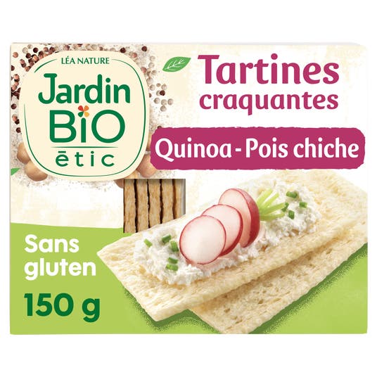 eau thermale jonzac Tartines Craquantes Quinoa Pois chiche sans gluten - bio
