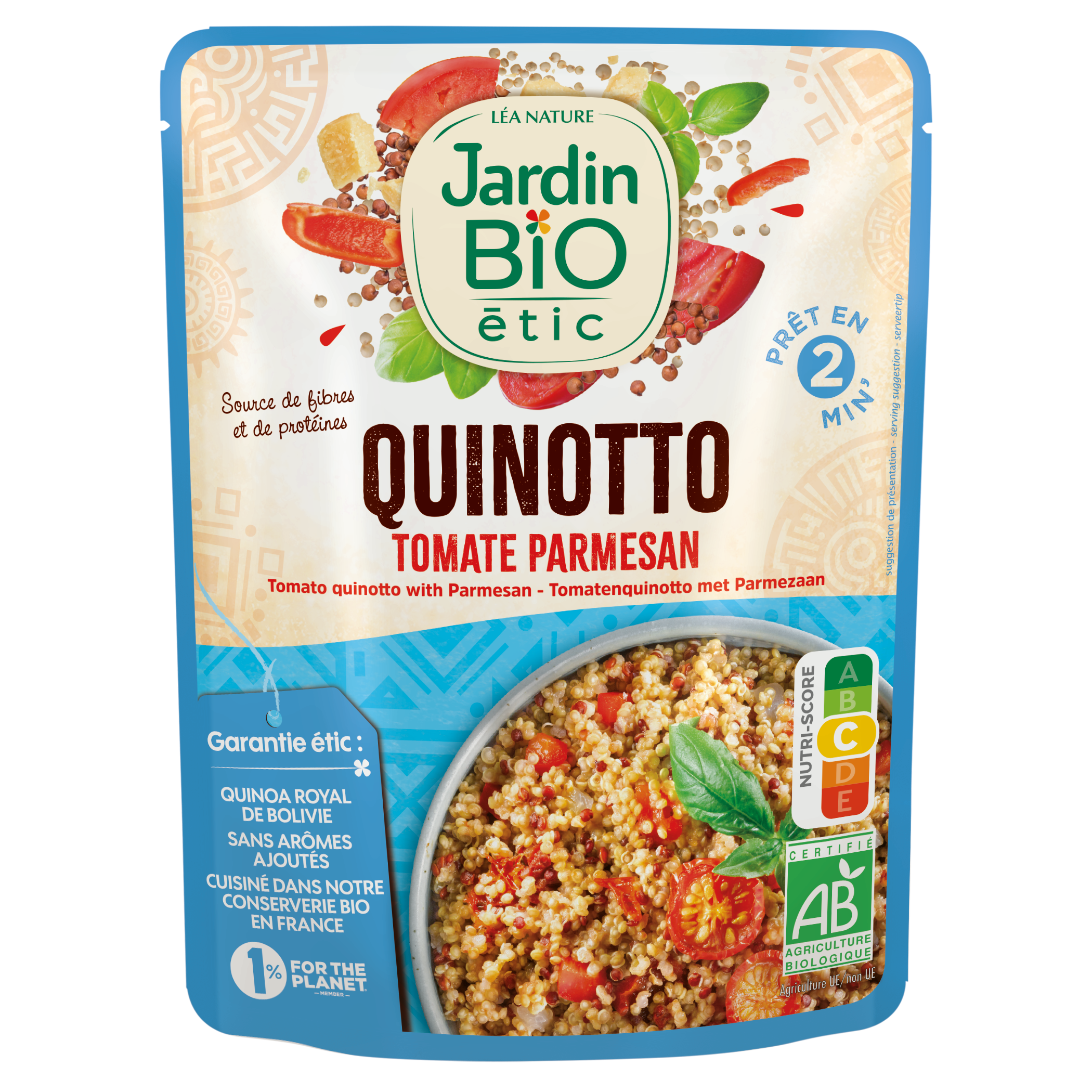 Quinotto tomate parmesan - bio - JARDIN BIO