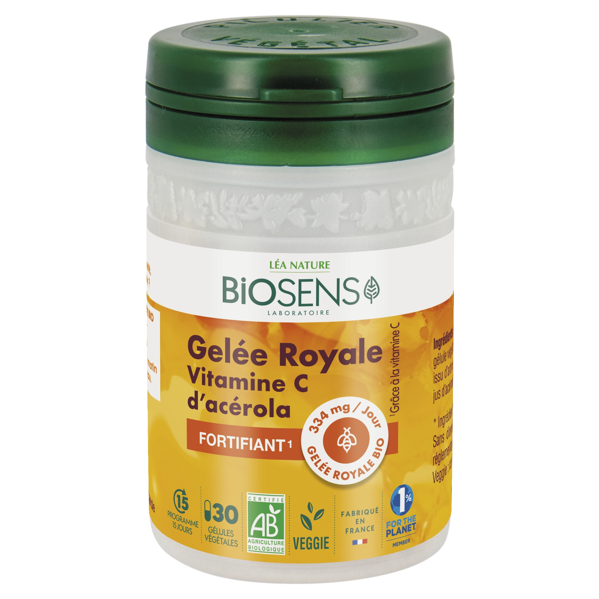 Gélule végétale Fortifiant - Gelée Royale Vitamine C - bio - BIOSENS