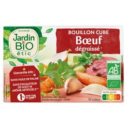 Bouillon de cube boeuf bio dégraissé - JARDIN BIO