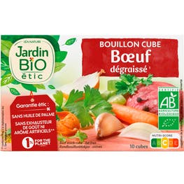 Bouillon de cube boeuf bio dégraissé - JARDIN BIO