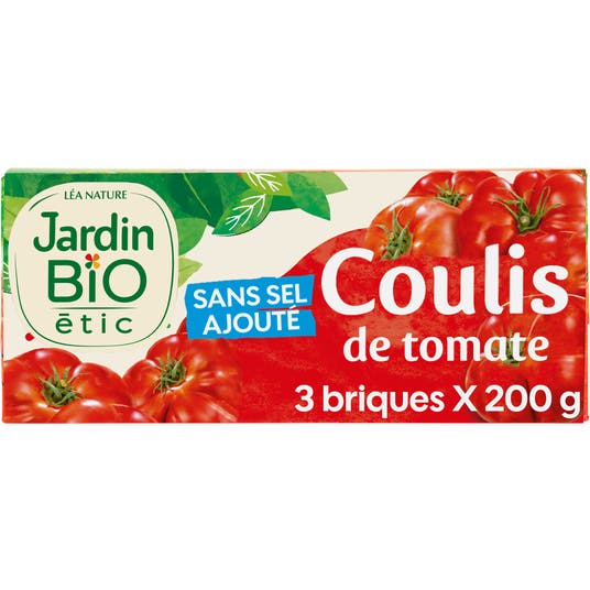 eau thermale jonzac Coulis de tomate sans sel ajouté - Lot de 3 - bio
