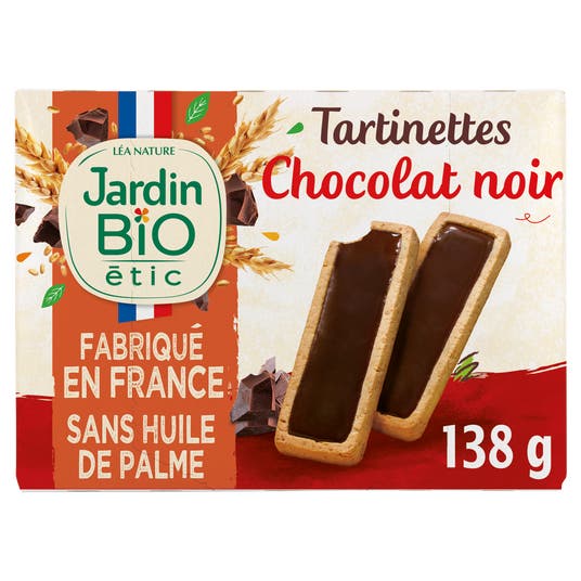 boho cosmetics Tartinettes chocolat Noir Intense - Jardin Bio Étic