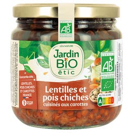 Lentilles Pois Chiches Carottes* - bio - JARDIN BIO