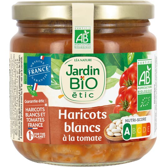 eau thermale jonzac Haricots blancs à la tomate - bio