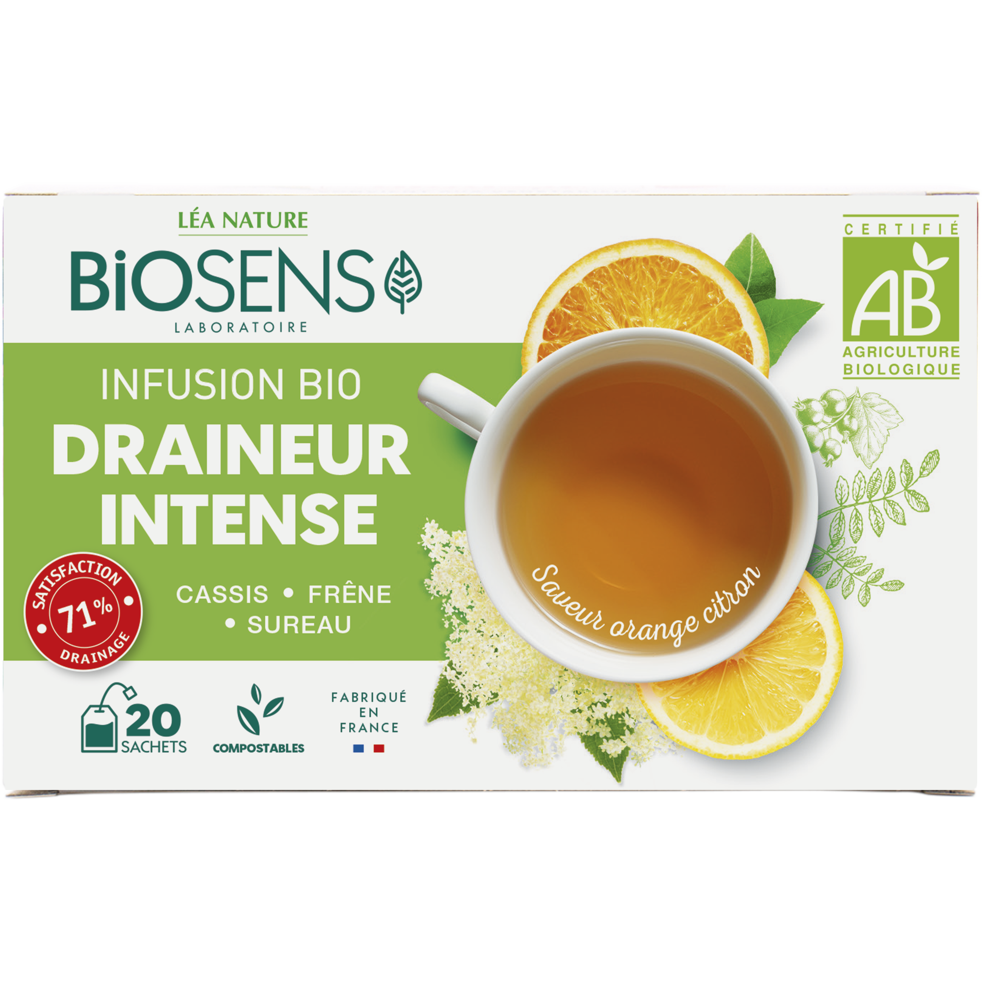 Infusion Draineur Intense - bio - BIOSENS