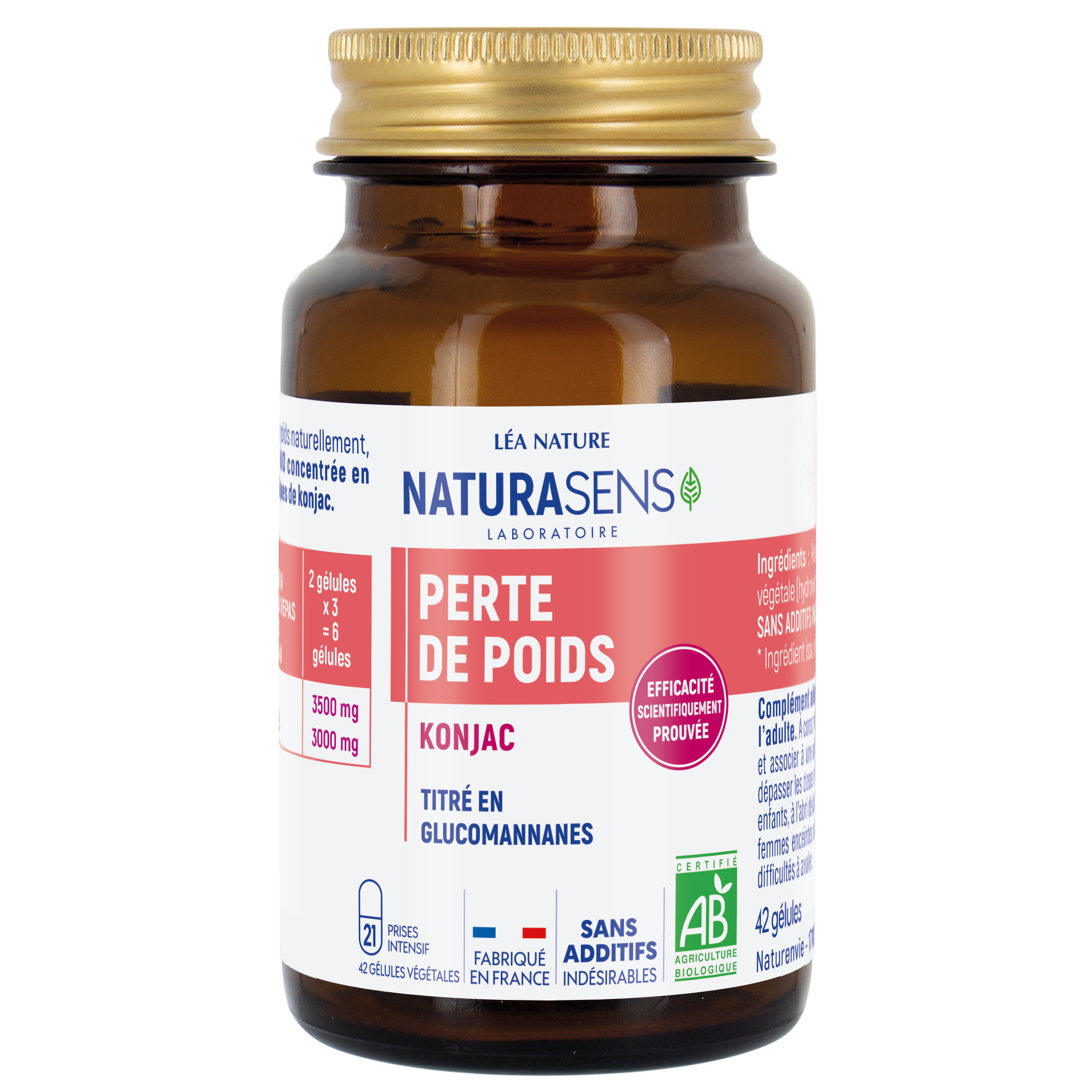 Gélule végétale Perte de poids - Konjac - bio - NATURASENS