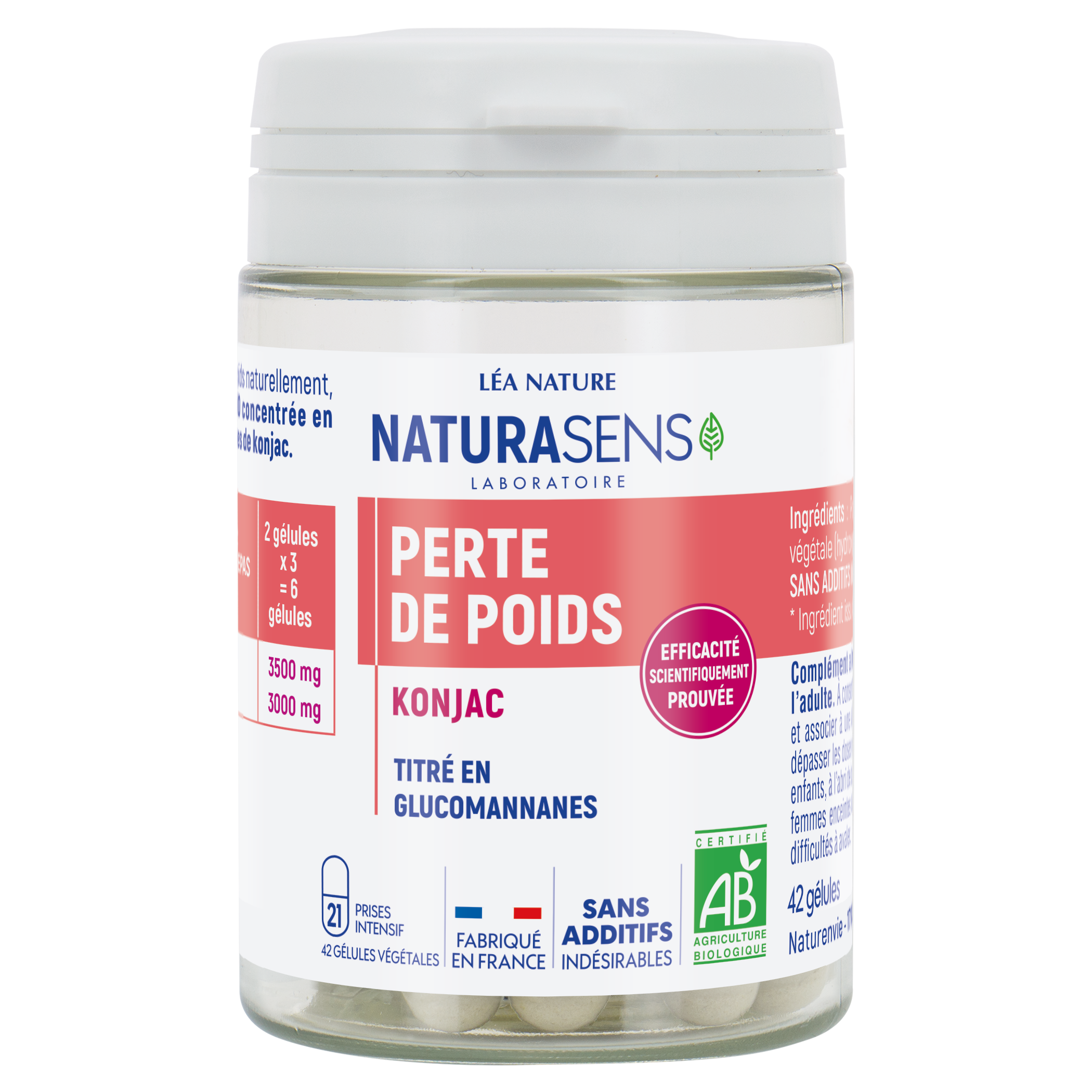 Gélule végétale Perte de poids - Konjac - bio - NATURASENS