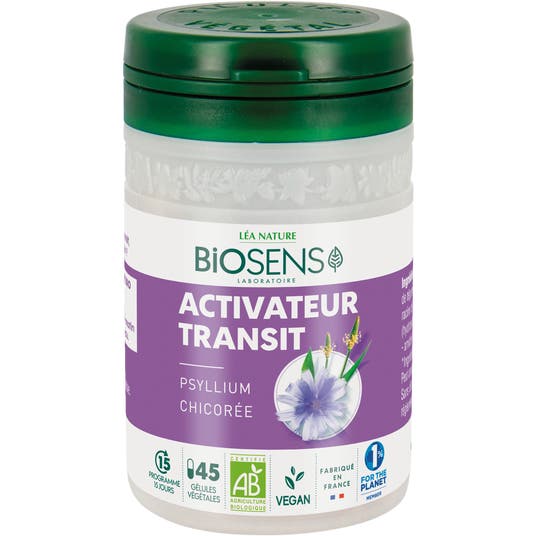 boho cosmetics Vente Gélule végétale Activateur Transit - Psyllium Chicorée - bio - Minceur élimination détox