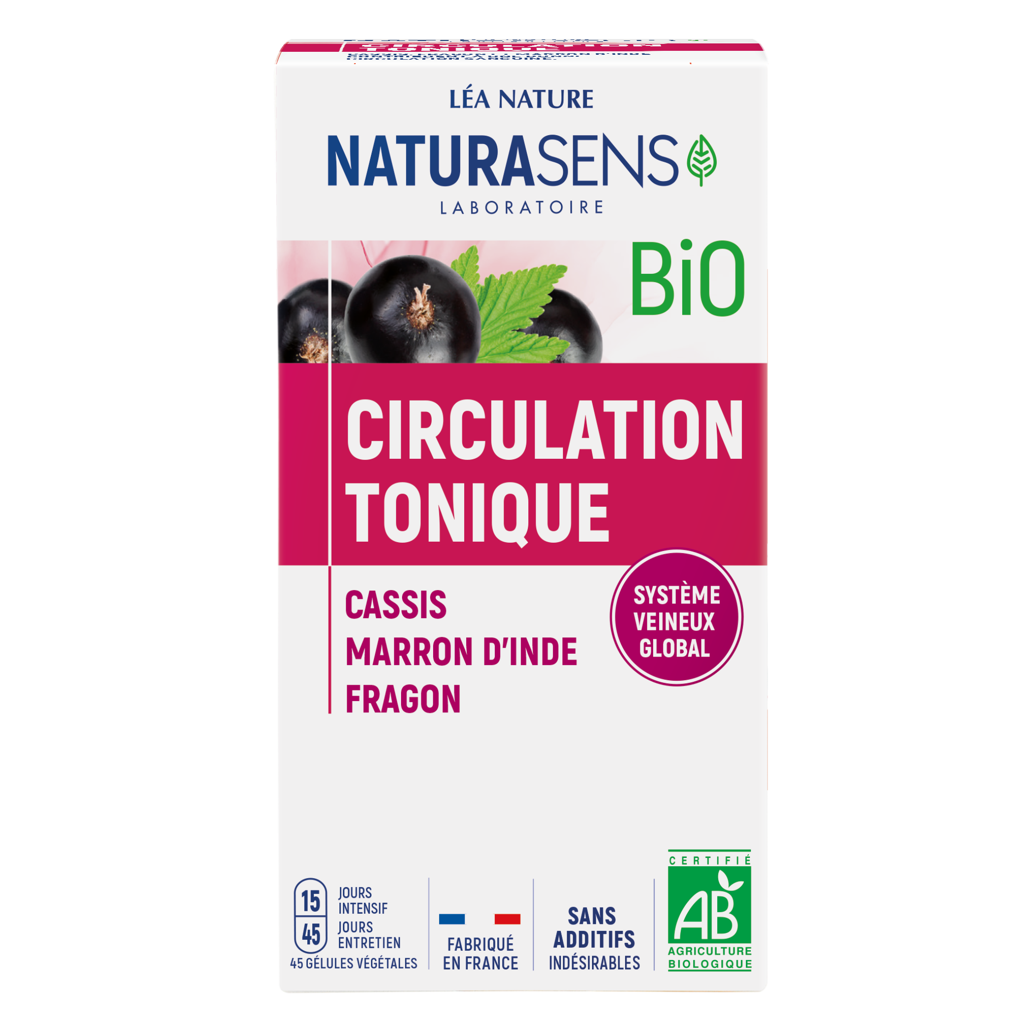 Gélule végétale Circulation Tonique - bio - NATURASENS