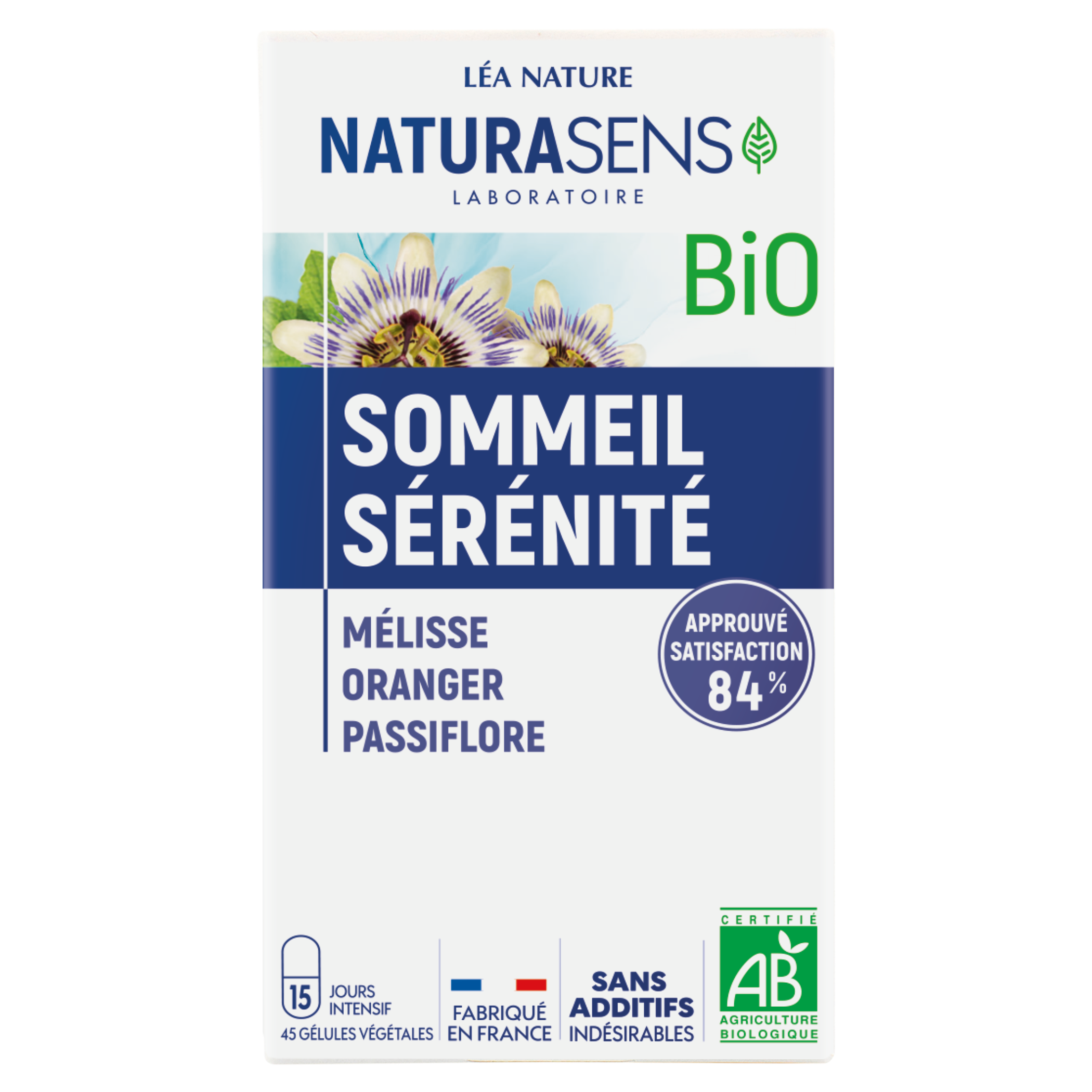 Gélule végétale Sommeil Sérénité - Mélisse Oranger Passiflore - bio - NATURASENS