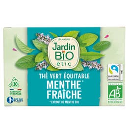 Thé vert équitable Menthe - bio - JARDIN BIO