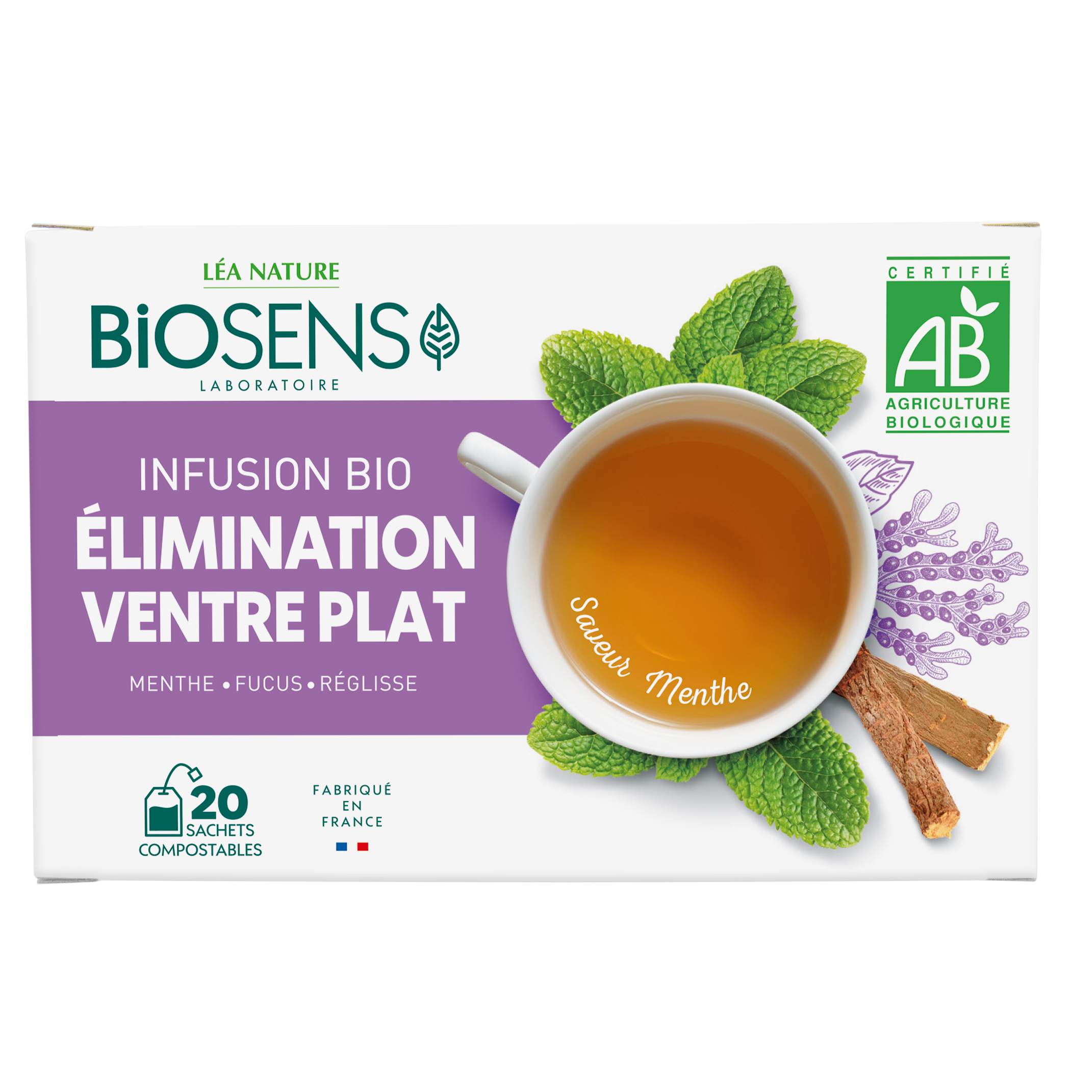 Infusion Elimination Ventre Plat - bio - BIOSENS
