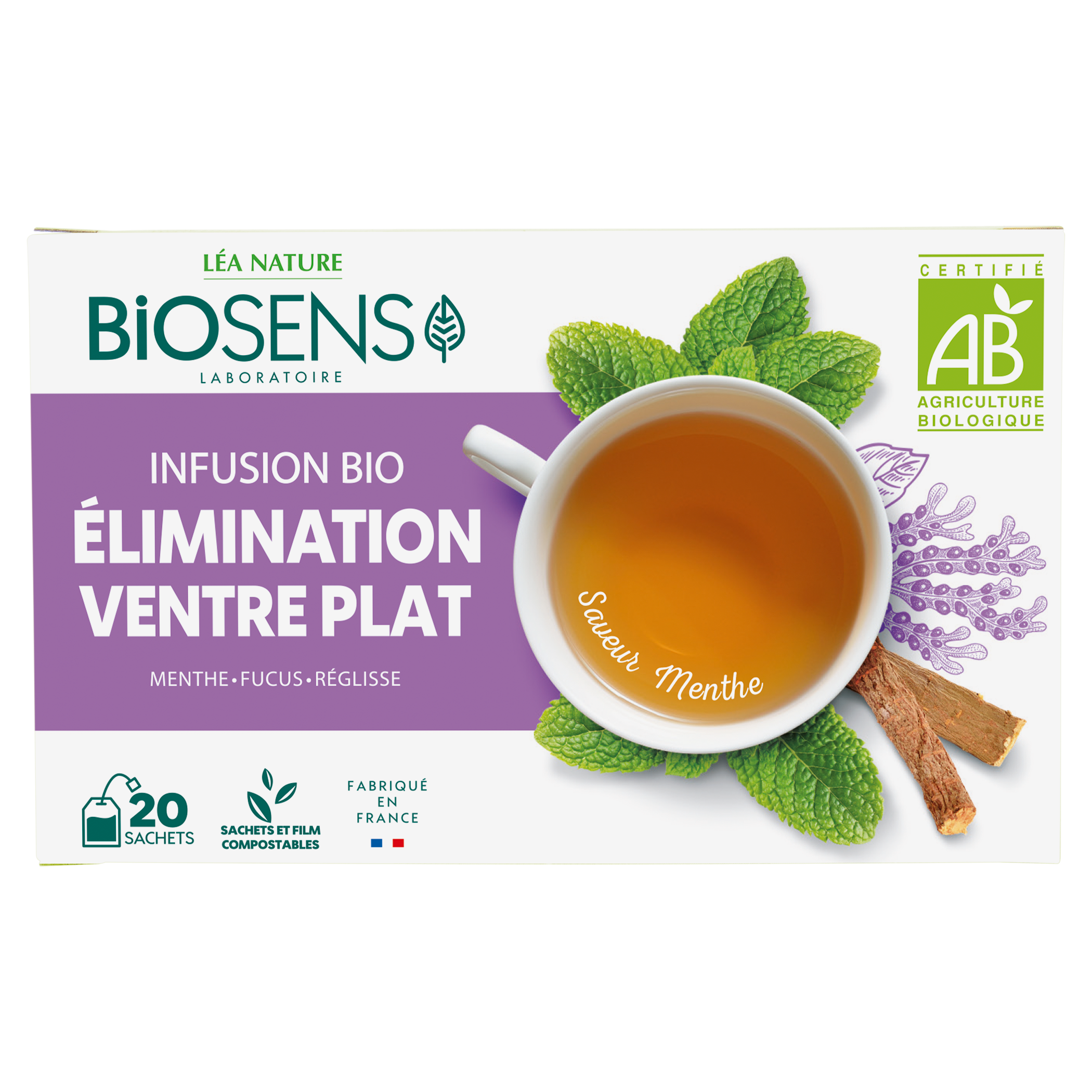 Infusion Elimination Ventre Plat - bio - BIOSENS