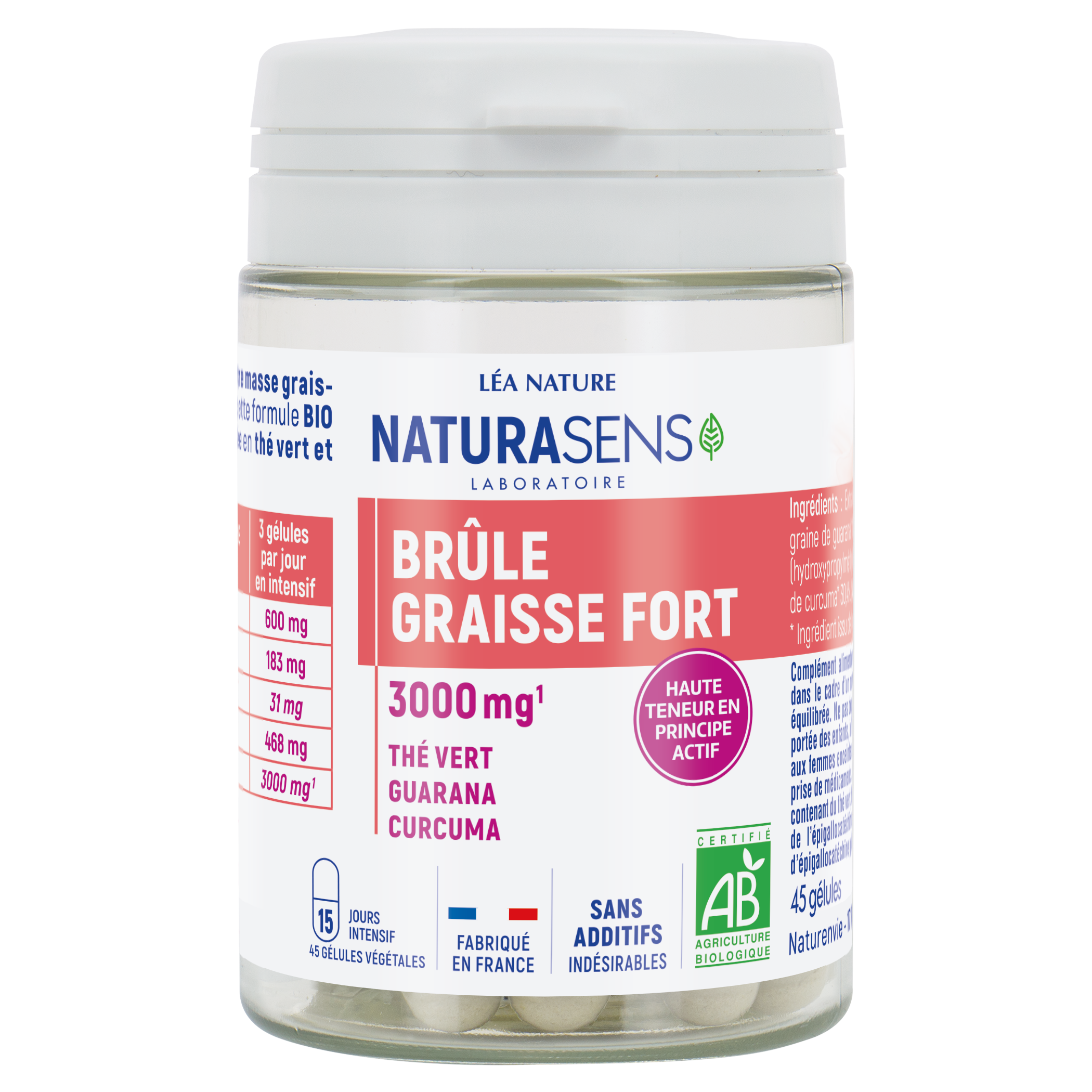 Gélule végétale Brûle Graisse Fort - BIOSENS