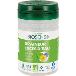 Gélule végétale Draineur Excès d'eau - Chicorée  Piloselle Bouleau - bio - BIOSENS