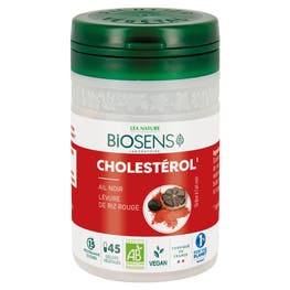 Gélule végétale Cholestérol - Ail Noir et Levure de riz rouge - bio - BIOSENS
