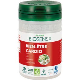Gélule végétale Cardio Bien-Etre - Aubépine Ail Olivier - bio - BIOSENS