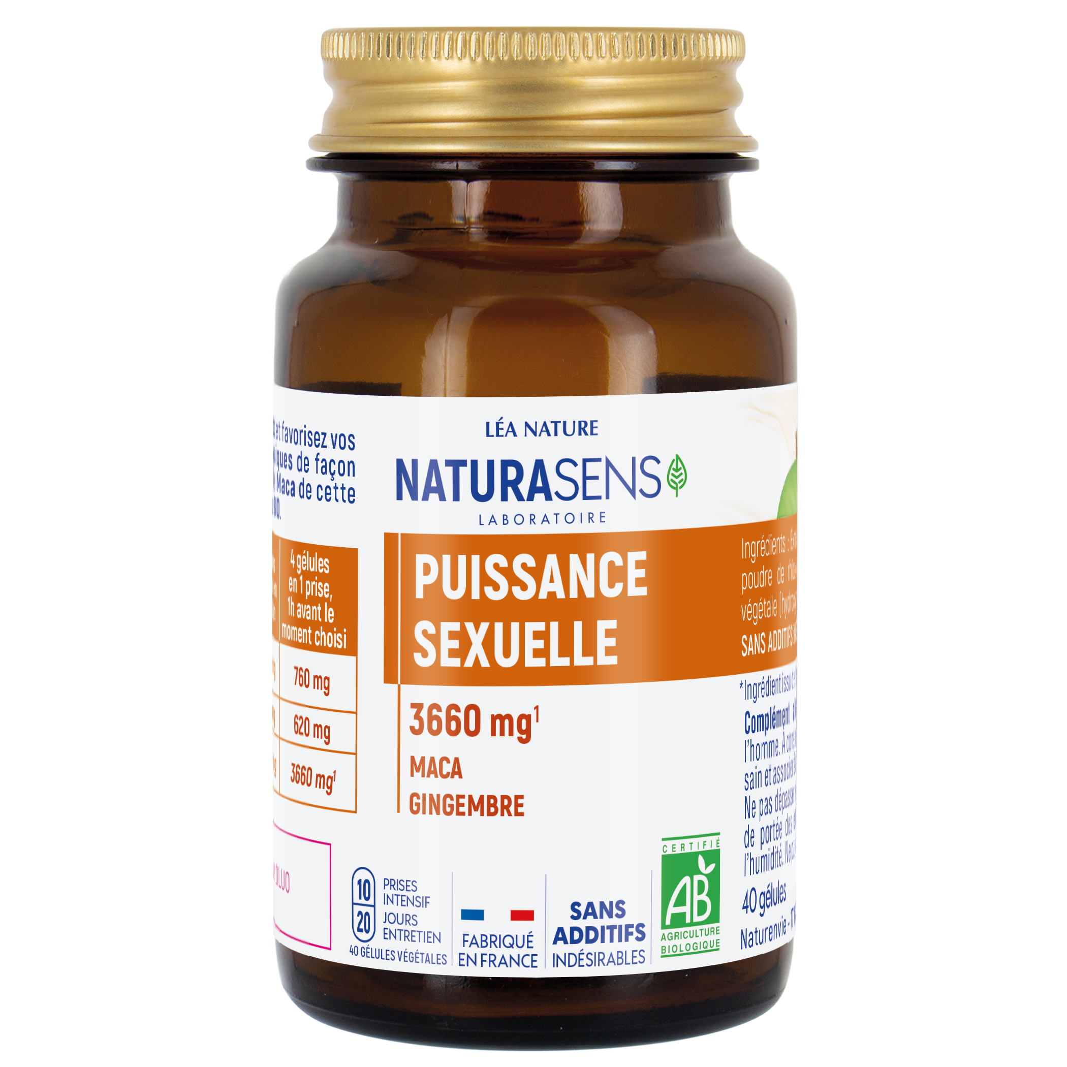 Gélule végétale Puissance Sexuelle - bio - NATURASENS