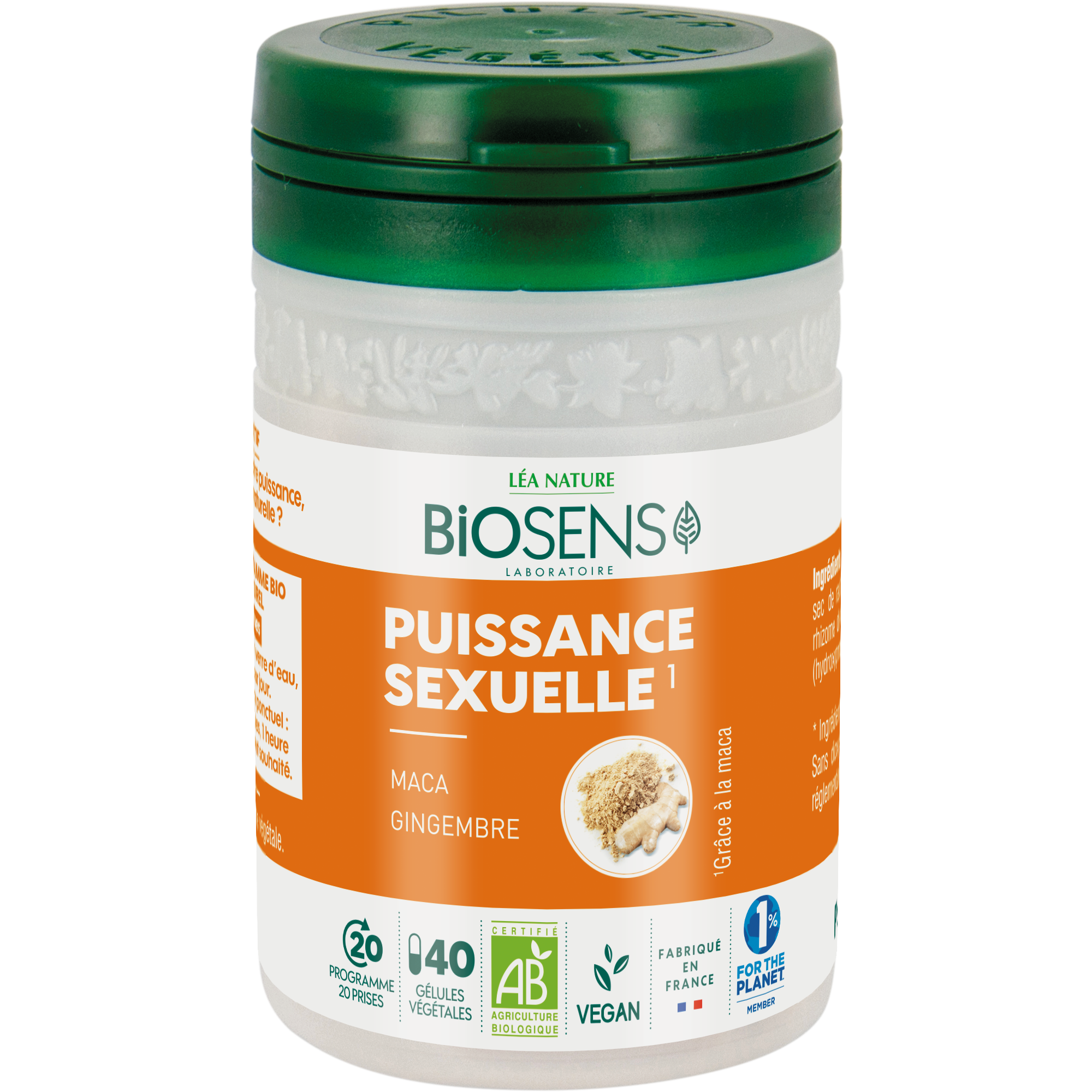 Gélule végétale Puissance Sexuelle - bio - BIOSENS