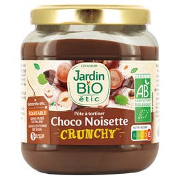 Pâte à tartiner Chocolat 15% Noisette crunchy - JARDIN BIO