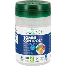 Gélule végétale Somni Control® - Action 3 en 1 - bio - BIOSENS