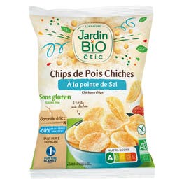 Chips de pois chiche à la pointe de sel sans gluten - bio - JARDIN BIO