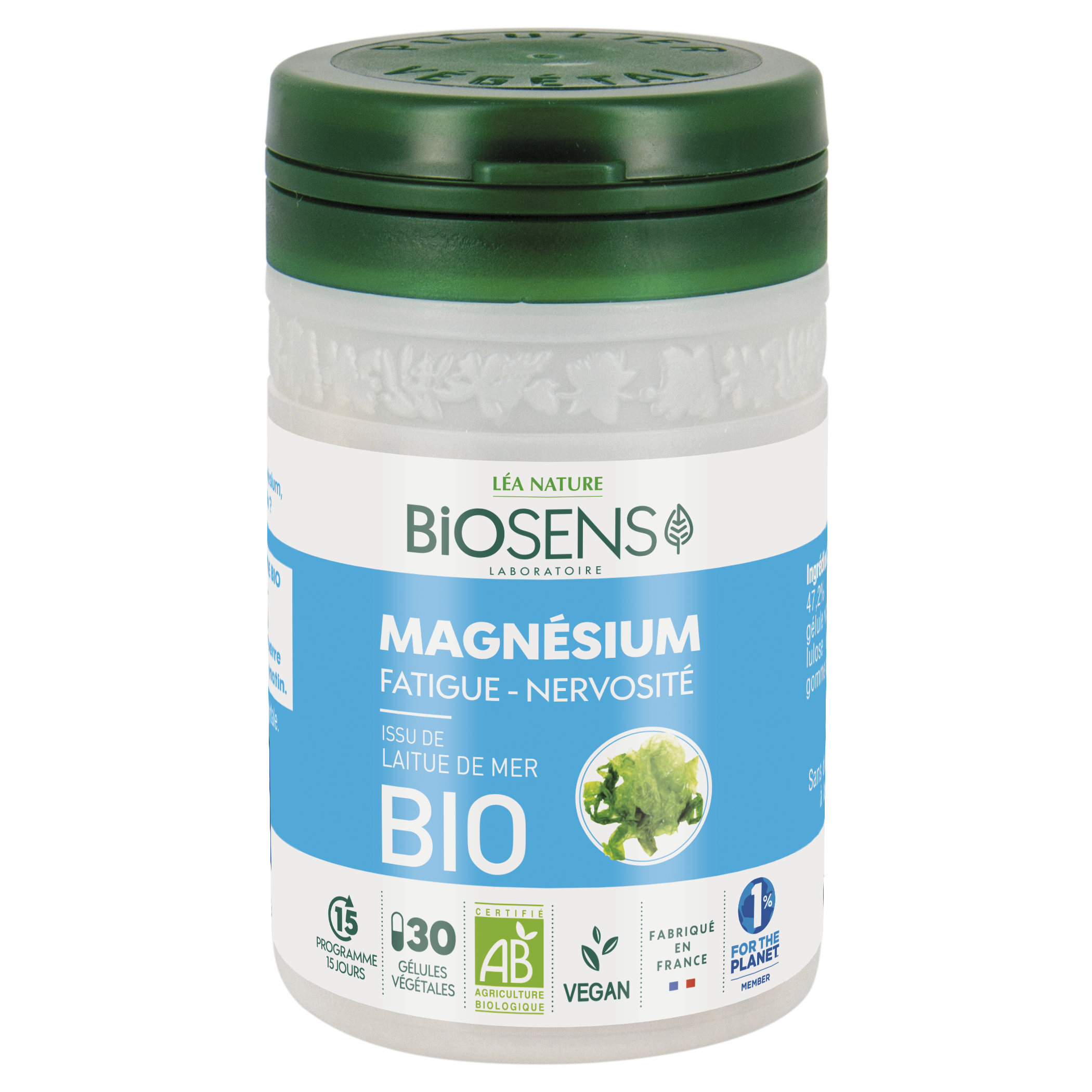 Gélule végétale Magnésium - Fatigue Nervosité - bio - BIOSENS