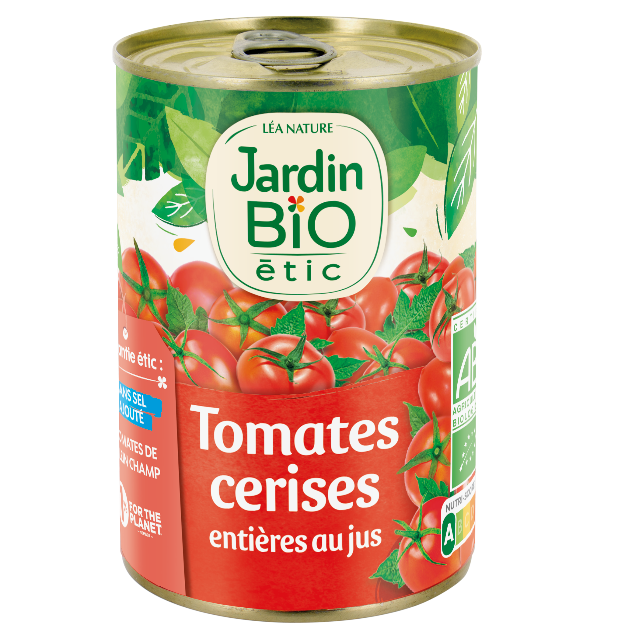 Tomates cerises entières au jus - bio - JARDIN BIO