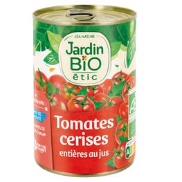Tomates cerises entières au jus - bio - JARDIN BIO