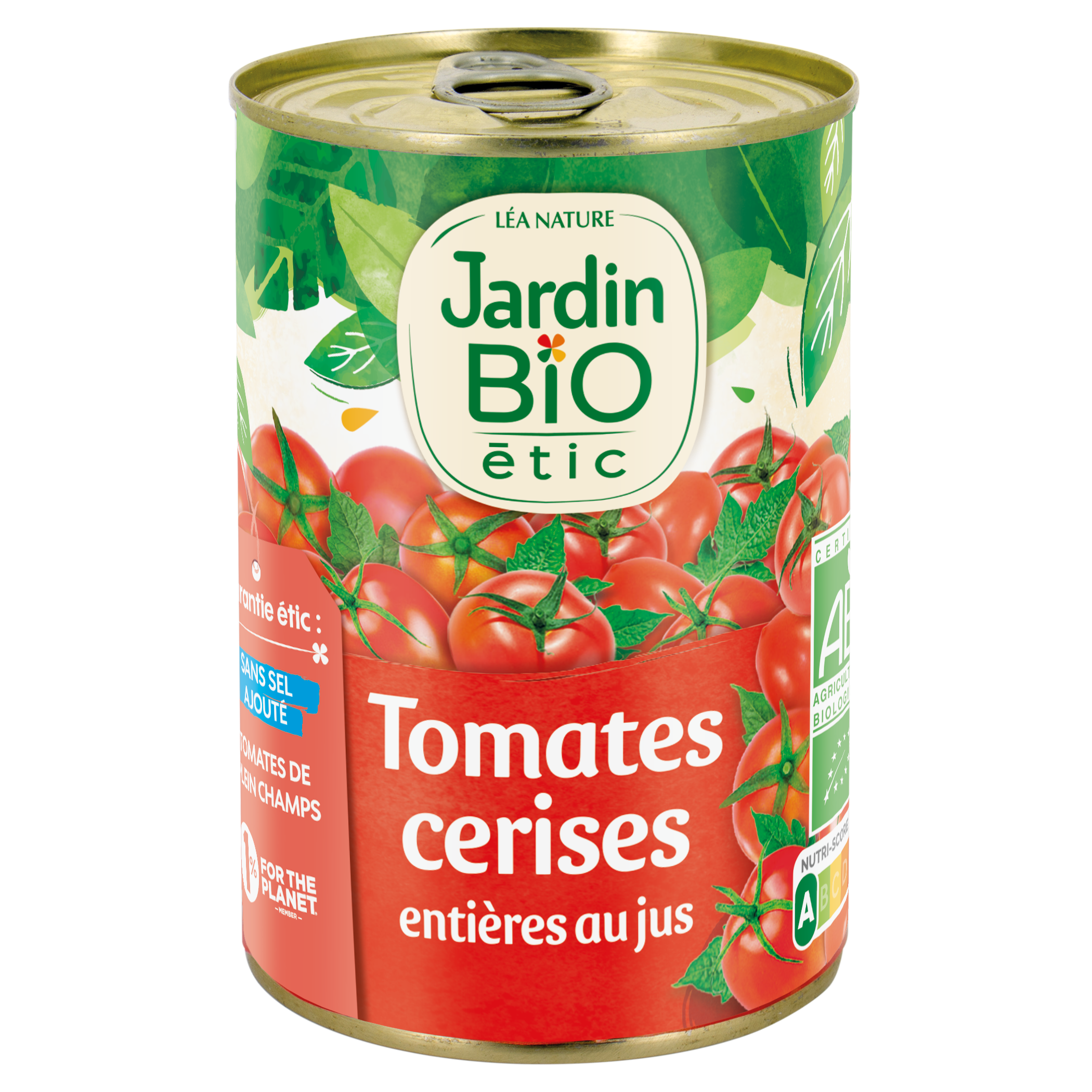Tomates cerises entières au jus - bio - JARDIN BIO