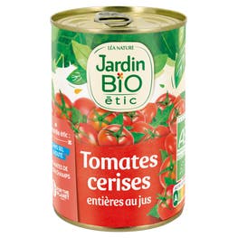 Tomates cerises entières au jus - bio - JARDIN BIO