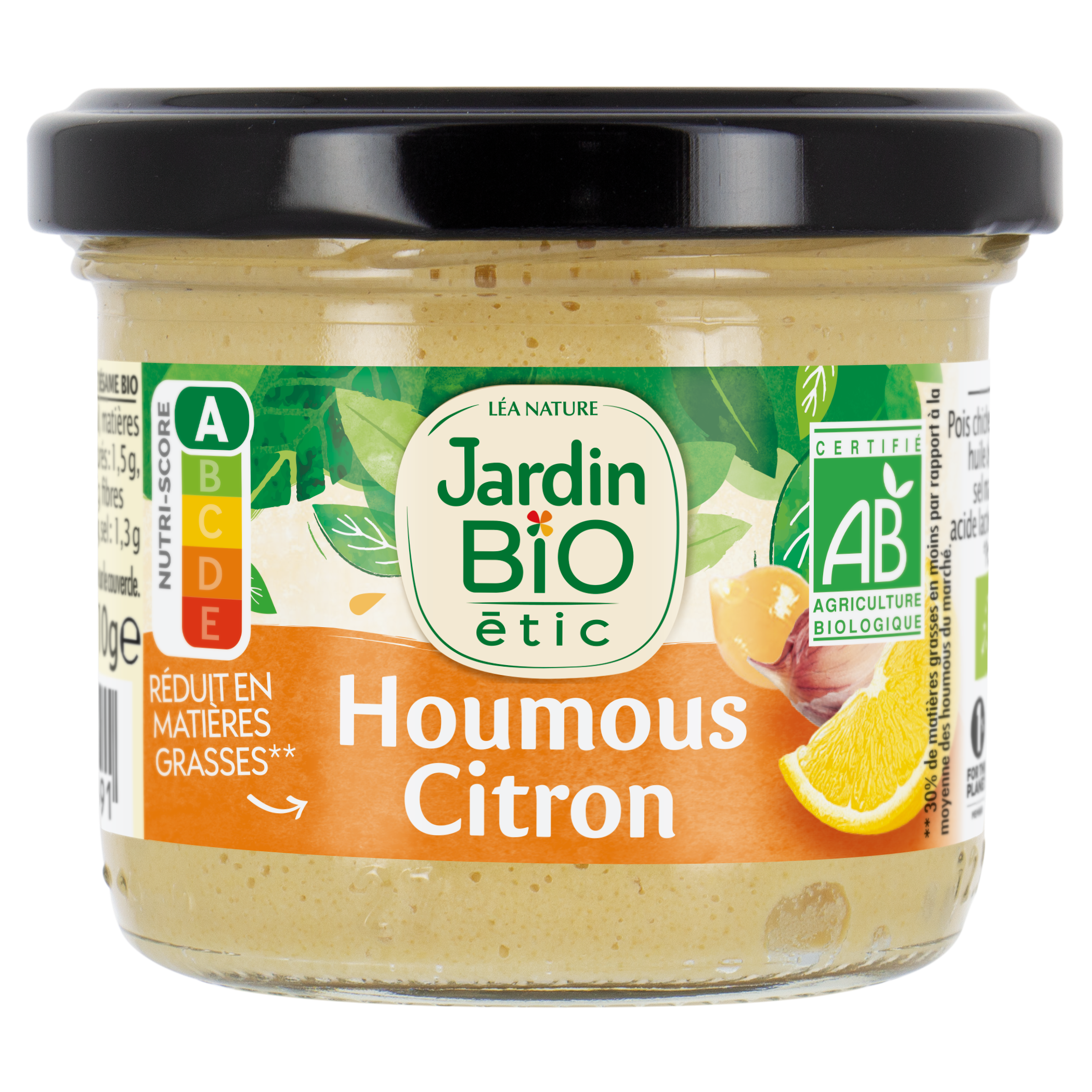 Houmous Citron bio - JARDIN BIO