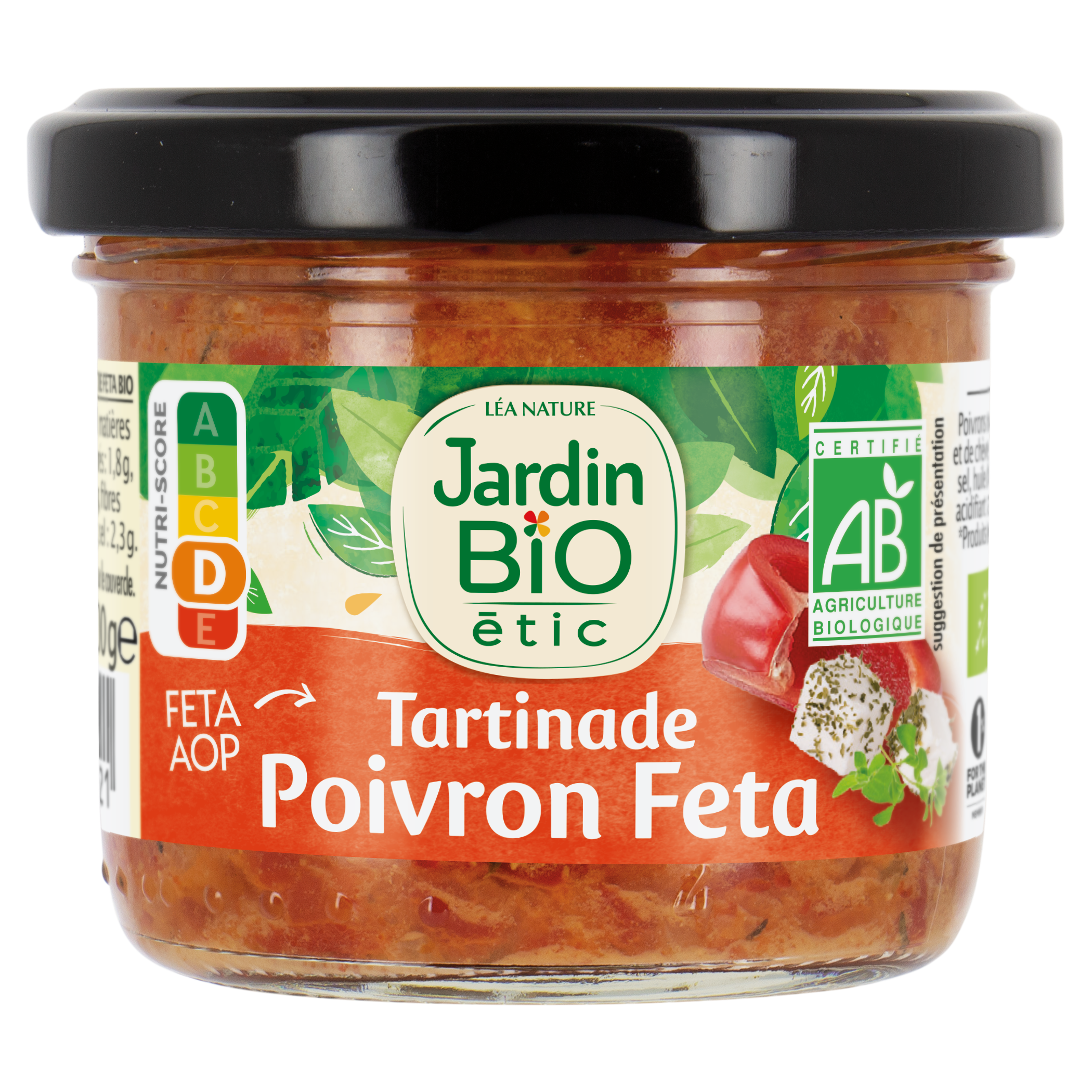 Tartinade Poivron Féta - bio - JARDIN BIO