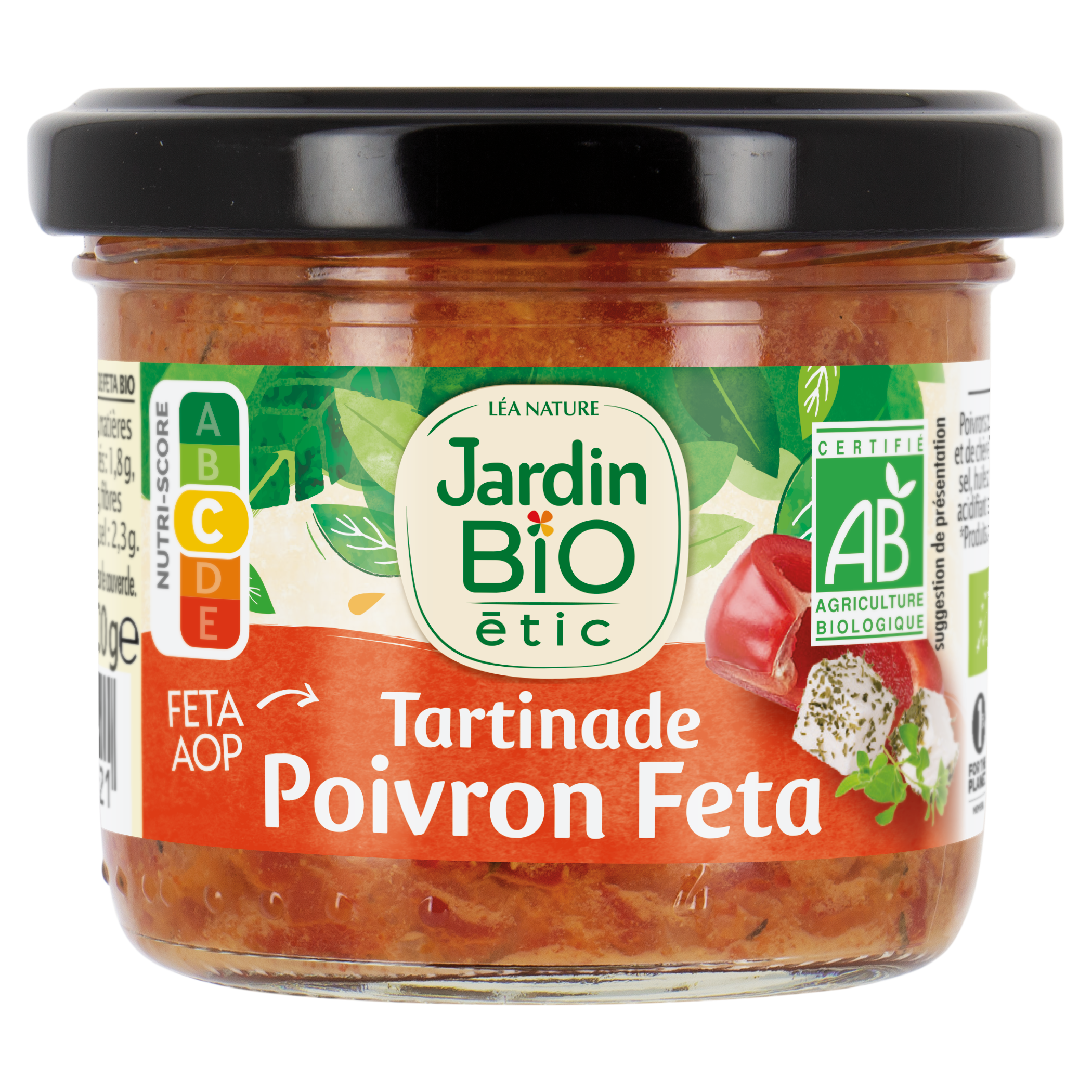 Tartinade Poivron Féta - bio - JARDIN BIO