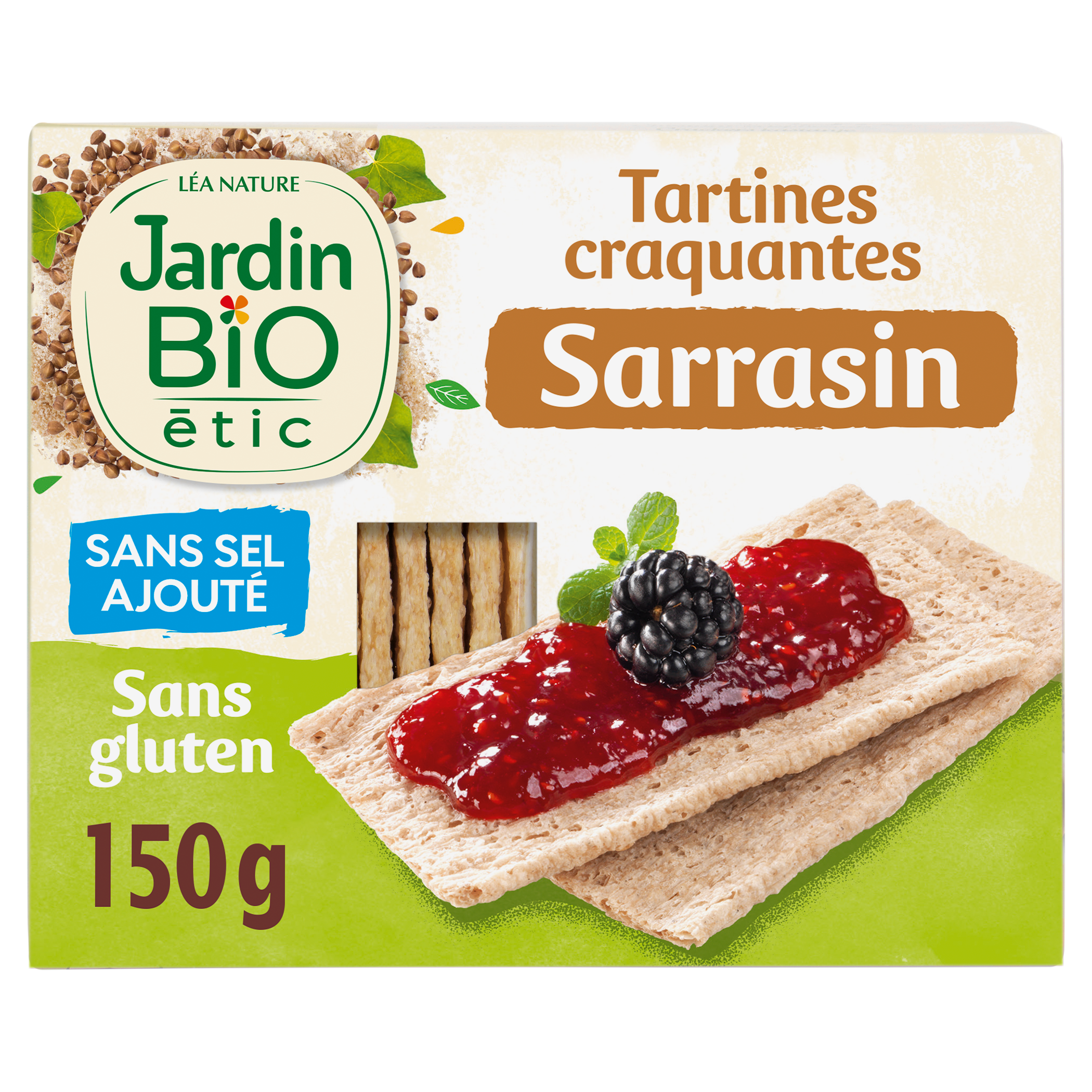 Tartines Craquantes Sarrasin sans sel sans gluten - bio - JARDIN BIO
