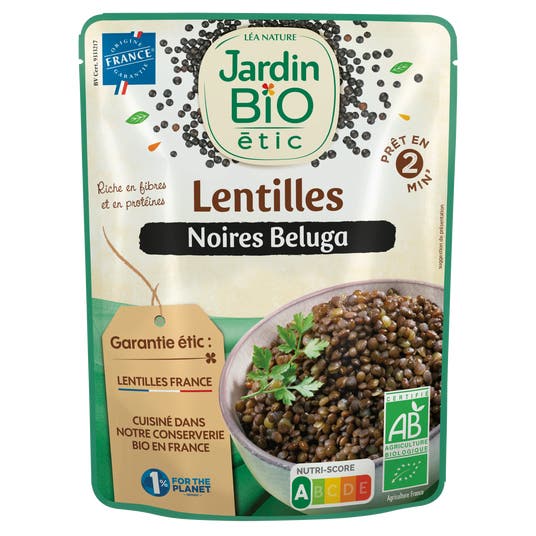 eau thermale jonzac Lentilles noires Beluga - bio