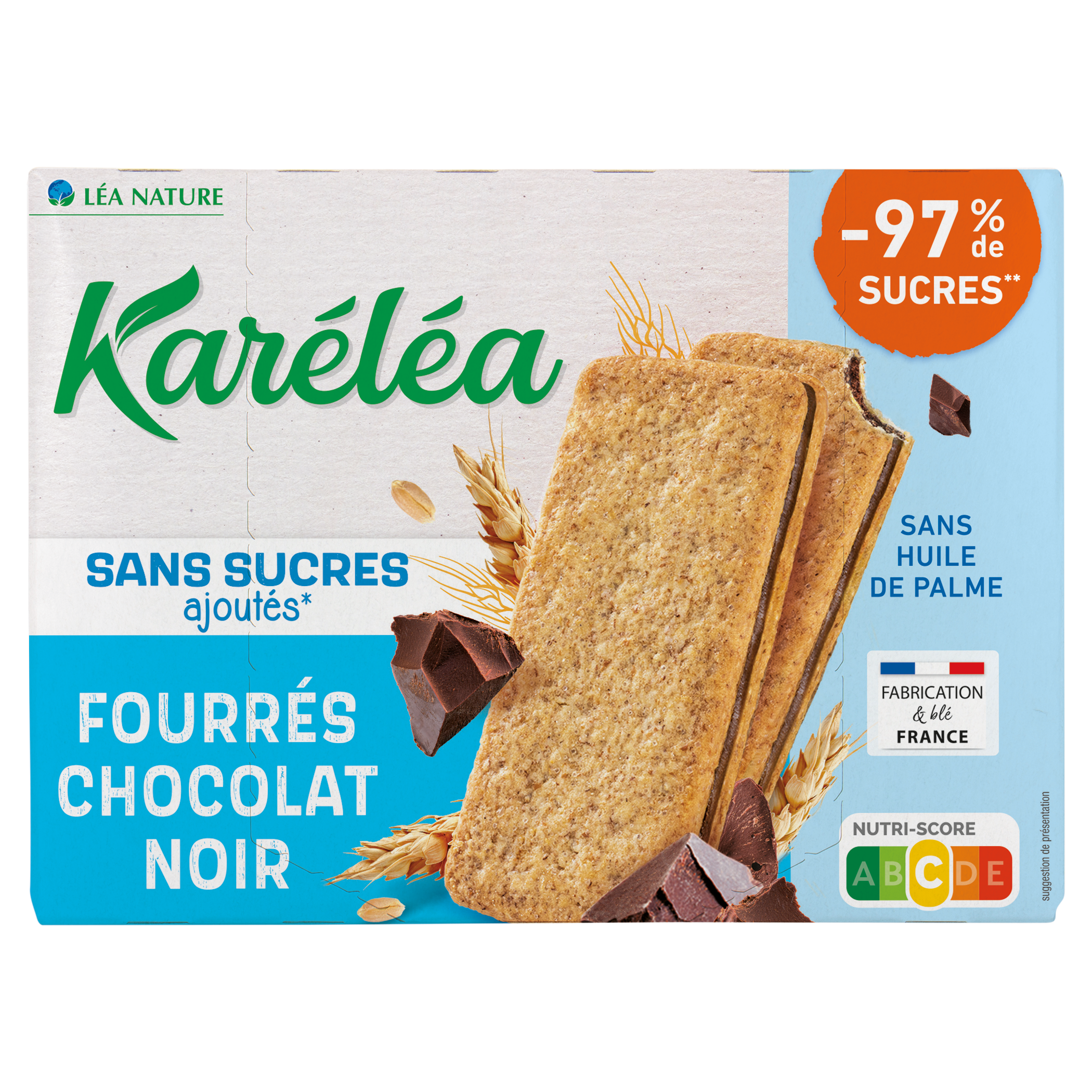 Biscuits fourrés Chocolat noir - KARELEA