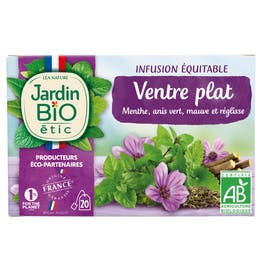 Infusion Ventre plat Menthe Anis Vert Mauve et Réglisse - Bio  - JARDIN BIO
