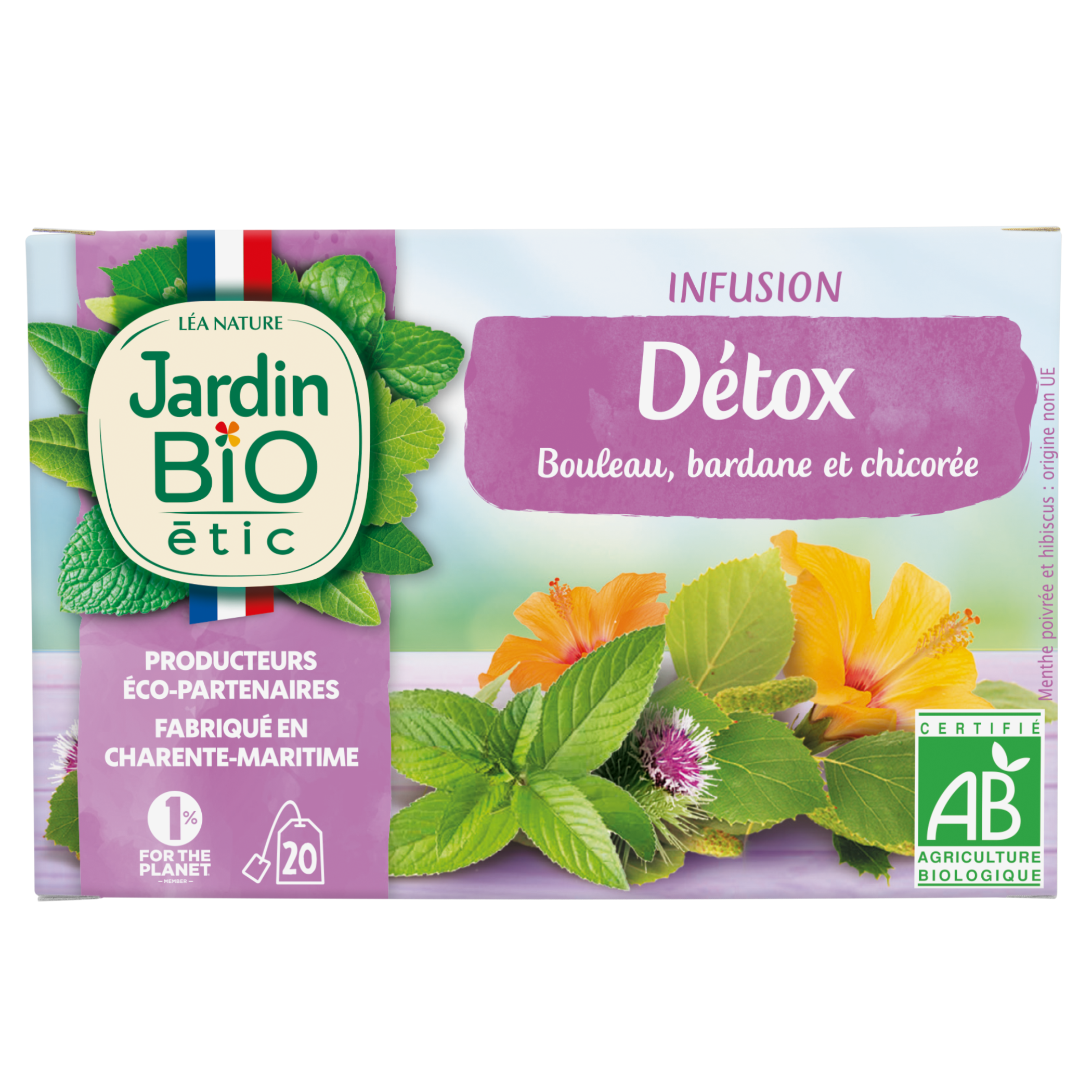 Infusion équitable Détox - bio - JARDIN BIO