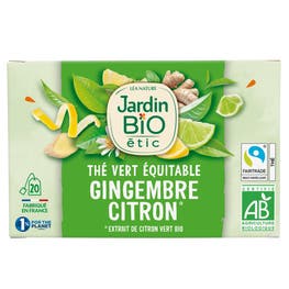 Thé vert Gingembre Citron Vert - bio - JARDIN BIO