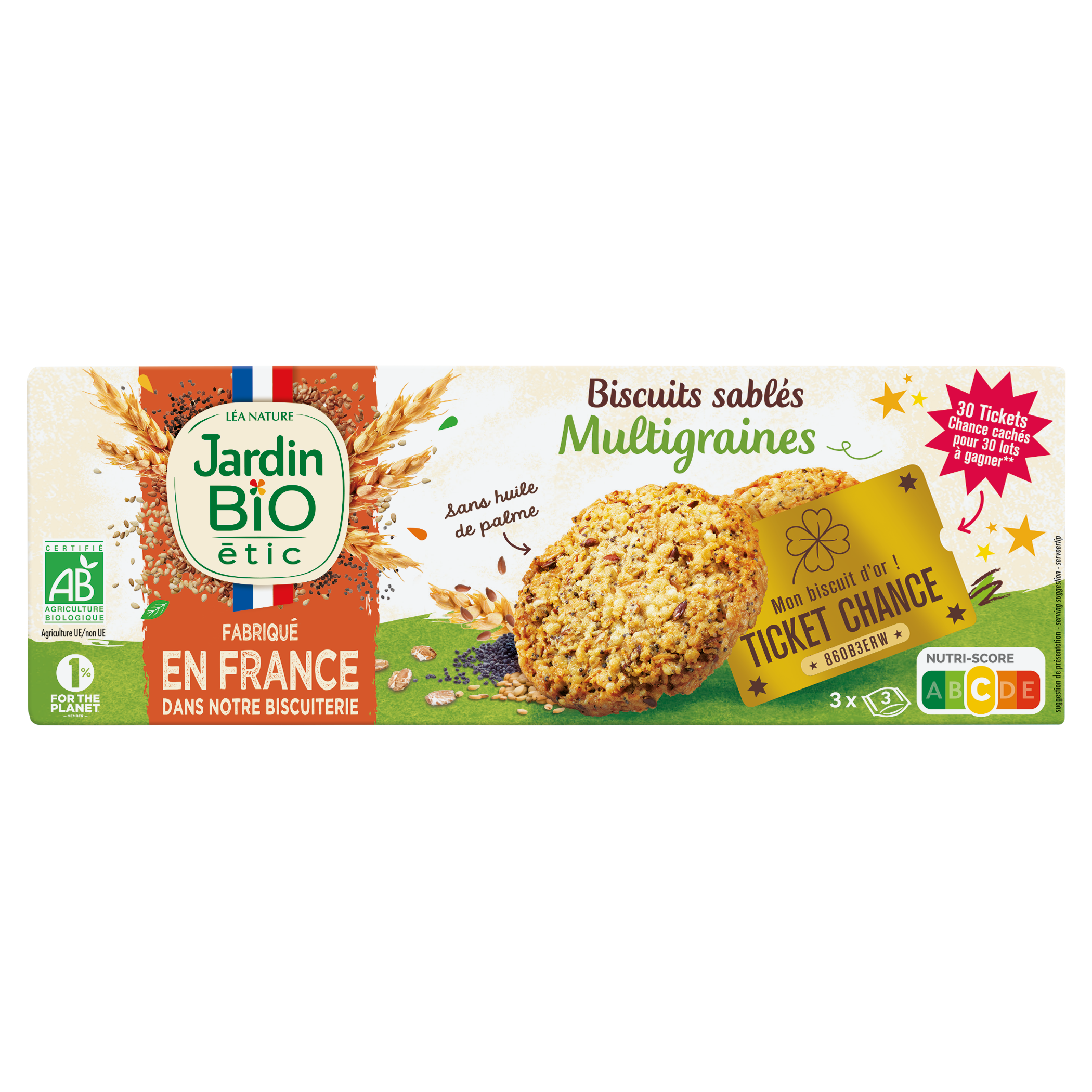 Sablés multigraines - bio - JARDIN BIO