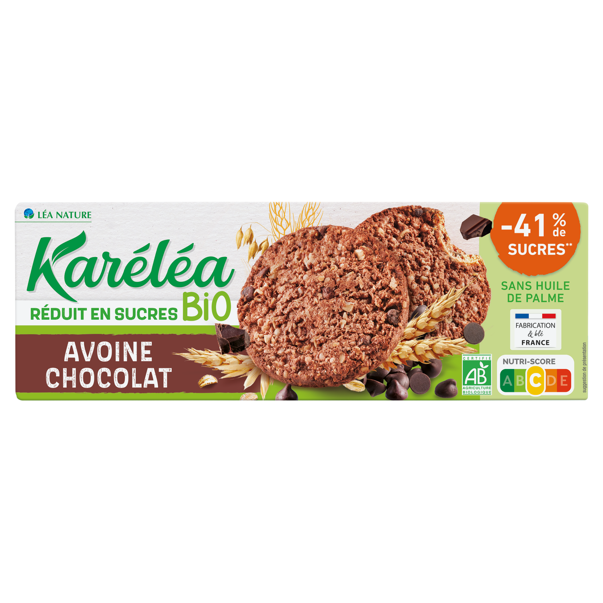 Sablé avoine et chocolat bio - KARELEA
