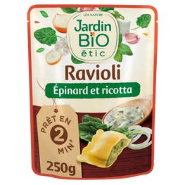 Ravioli Epinard et Ricotta - bio - JARDIN BIO