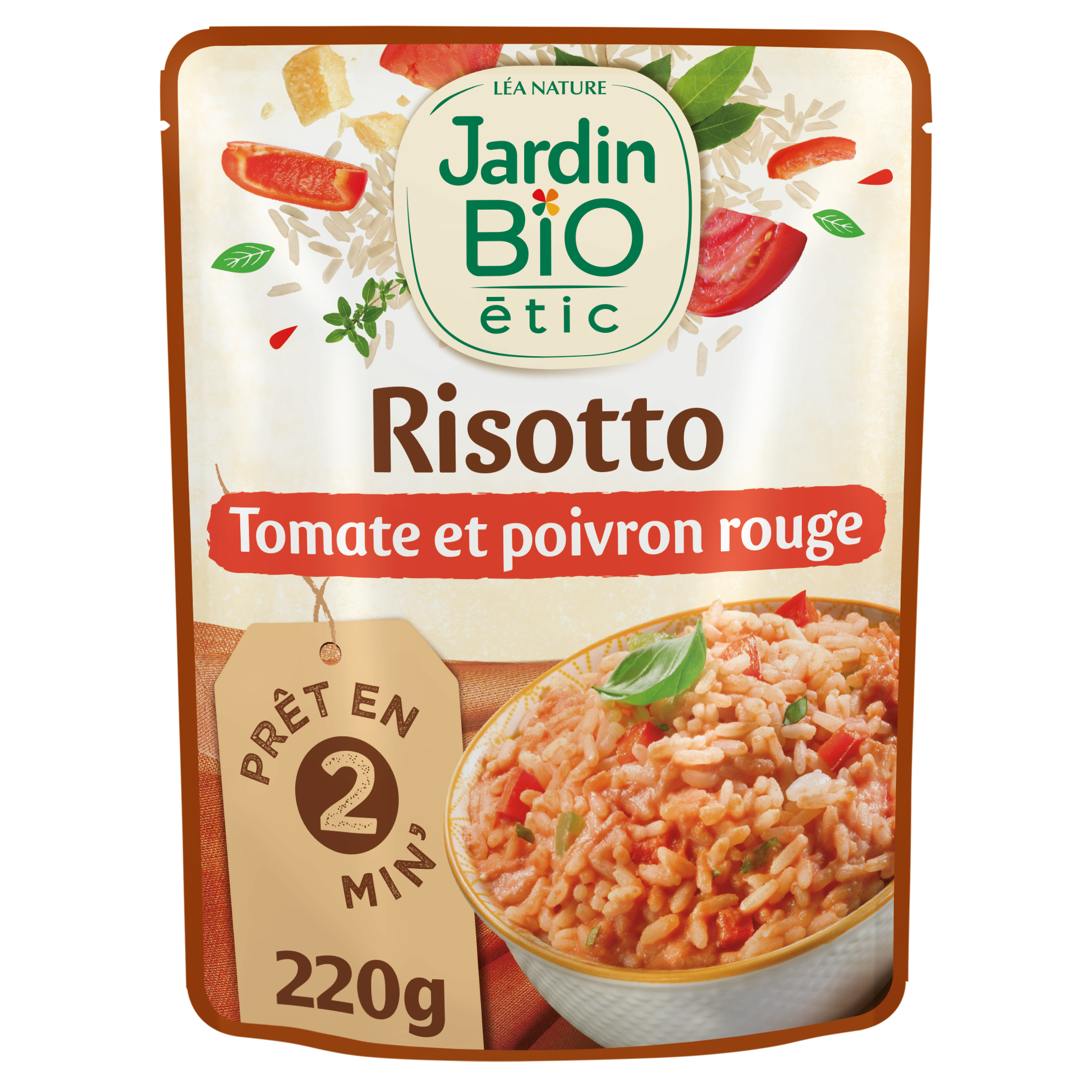 Risotto Tomate et Poivron rouge - bio - JARDIN BIO