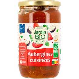 Aubergines cuisinées bio - JARDIN BIO